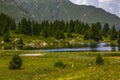 Hiking on the Alp Flix Royalty Free Stock Photo