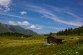 Hiking on the Alp Flix Royalty Free Stock Photo