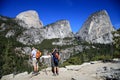 Hiking around Half Doom in Yosemite national park in US