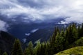 Hiking in Austria with amazing view. Beautiful mountings. Royalty Free Stock Photo