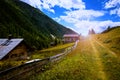 Hiking in Austria with amazing view. Beautiful mountings. Royalty Free Stock Photo