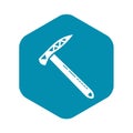 Hiking axe icon, simple style Royalty Free Stock Photo