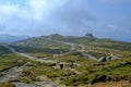 Hiking from Babele to Omu Chalet Route, Bucegi Plateau Royalty Free Stock Photo