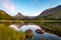 Hiking the backcountry of Glacier National Park Royalty Free Stock Photo