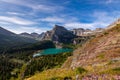 Hiking the backcountry of Glacier National Park Royalty Free Stock Photo