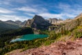 Hiking the backcountry of Glacier National Park Royalty Free Stock Photo