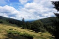 Hiking through beautiful landscape near the Le Markstein mountain