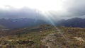 A cloudy day in Norwegian mountains Royalty Free Stock Photo