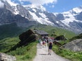 Hiking in the Bernese Oberland Mountains