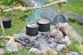 Hiking boilers, camping Royalty Free Stock Photo