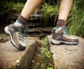 Hiking Boots On Female Hiker