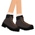 Hiking Boots vector