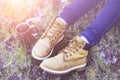 Hiking boots Royalty Free Stock Photo