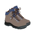 Hiking boots mountain shoes icon. Flat illustration of hiking boots mountain shoes