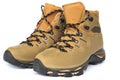 Hiking boots on white background Royalty Free Stock Photo