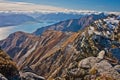 Hiking Breast Hill track in Otago region in New Zealand Royalty Free Stock Photo