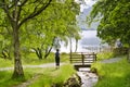 Hiking beside Buttermere Royalty Free Stock Photo