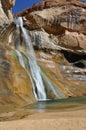 Hiking calf creek falls in escalante utah Royalty Free Stock Photo