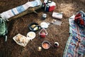 Hiking Camping Food Outdoors Concept