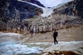 Hiking in Canadian Rockies in Jasper. Royalty Free Stock Photo