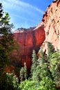 Hiking through the canyon at Taylor Creek in Zion National Park Royalty Free Stock Photo