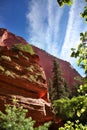 Hiking through the canyon at Taylor Creek in Zion National Park Royalty Free Stock Photo