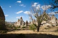 Cappadocia valleys and deserts, famous rocks and cave houses