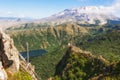 Hiking Castle Peak in Gifford Pinchot National Forest Royalty Free Stock Photo