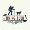 Hiking club Extreme adventure.