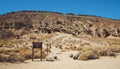 Hiking in desert. The Hagen Trail at Red Rock Canyon, California Royalty Free Stock Photo