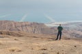 Hiking in Dead Sea area in Israel