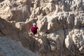 Hiking in Dead Sea area in Israel