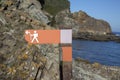 Hiking Direction Sign, Coastal Footpath