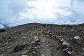 Hiking down from Santa Ana volcano