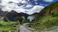 Hiking down to Mt. Pinatubo Crater