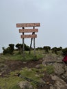 hiking Summit in Elephant Hills in the Aberdare ranges in Nyadarua County Kenya