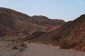 Hiking in evening in mountains, Israel