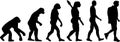 Hiking Evolution Royalty Free Stock Photo