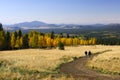 Hiking in fall color Flagstaff Arizona