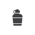 Hiking flask vector icon Royalty Free Stock Photo