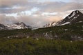 Hiking Flattop Mountain at Sunset Anchorage Alaska