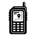 Hiking gps device icon, simple style Royalty Free Stock Photo