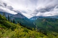 Hiking the Hidden Lake Trail in Glacier National Park Royalty Free Stock Photo
