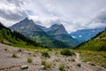 Hiking the Hidden Lake Trail in Glacier National Park Royalty Free Stock Photo