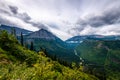 Hiking the Hidden Lake Trail in Glacier National Park Royalty Free Stock Photo