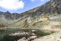 Hiking in High Tatras Mountains Vysoke Tatry, Slovakia Royalty Free Stock Photo