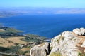 Hiking Jesus trail - beautiful view of Mt. Arbel in countryside of Galilee, Sea of Galilee, Israel