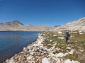 Hiking in Kings Canyon National Park Royalty Free Stock Photo