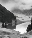 hiking in magnificent mountain landscape