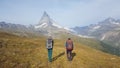 Hiking on the Matterhorn Switzerland